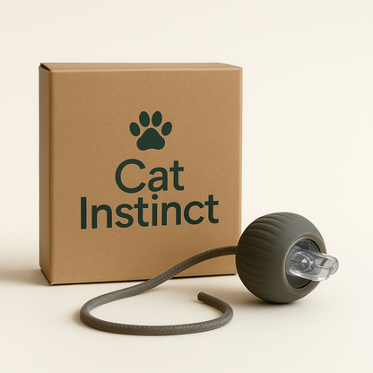 Cat Instinct™ – Balle -Lumineuse- Interactive Intelligente avec Queue Naturelle